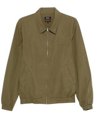A.P.C. Bomber Jackets - Green