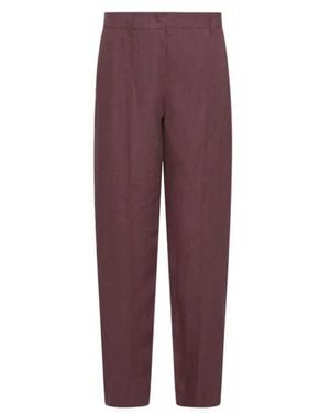 Marella Straight Trousers - Morado