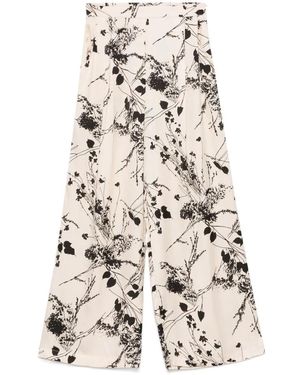 Semicouture Wide Trousers - Natural