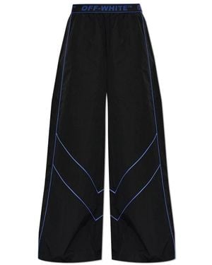 Off-White c/o Virgil Abloh Nylon Straight-Leg Pants - Zwart