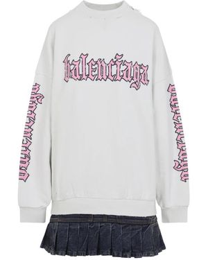 Balenciaga Dress With A 'Vintage' Effect - White