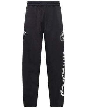 Y-3 Broeken ,Zwart ,Chito Graphic Track Pants - Blauw