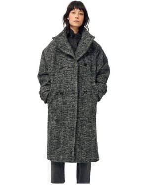 Sessun Single-Breasted Coats - Gris