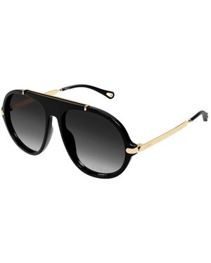 Chloé Ch0357S-001 Oversized Sonnenbrille - Schwarz