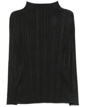 Issey Miyake Blouses - Black