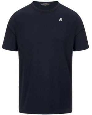 K-Way Tops ,Blauw ,Katoen Adame Light Stretch Jersey