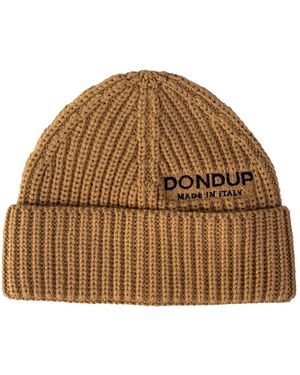 Dondup Gerippte Wollmütze - Braun