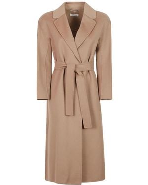 Max Mara Jassen ,Bruin ,Leer Jassen - Naturel