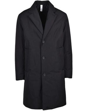 Hevò Cassano Single-Breasted Coat - Zwart