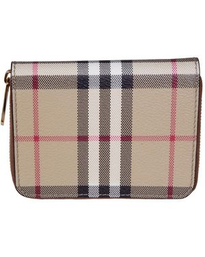Burberry Zip Around Wallet - Natur