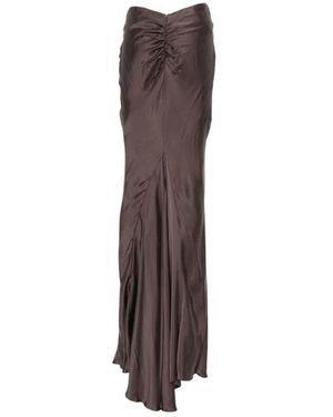 ANDAMANE Nemesia Maxi Rok - Bruin