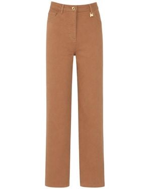 Elisabetta Franchi Straight Jeans - Marrone