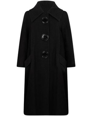 Moschino Single-Breasted Coats - Negro