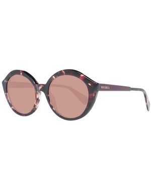 MAX&Co. Occhiali da sole da donna marroni rotondi specchiati - Marrone