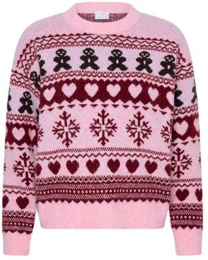 Kaffe Round-Neck Knitwear - Rose