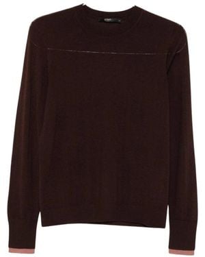Seventy Rundhals-Pullover - Braun