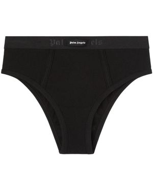 Palm Angels Ondergoed ,Zwart ,Logo High Waist Ondergoed
