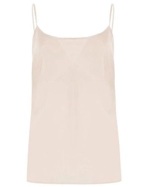 D.exterior Tops ,Wit ,Polyester Mouwloze Top