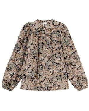Apof Audrey bluse in marineblau - Natur