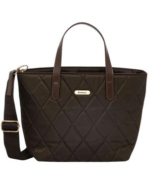 Barbour Mini Gewatteerde Tote Bag - Zwart