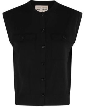 Semicouture Vests - Nero
