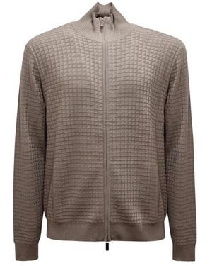 Armani Zip-Throughs - Marrone