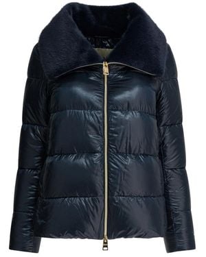 Herno Jacke Aus Nylon Ultralight Und Lady Alternative Fell - Blau