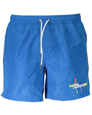 KARL LAGERFELD Badmode ,Blauw ,Mare Azzurro