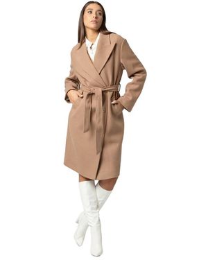 Kocca Belted Coats - Neutro