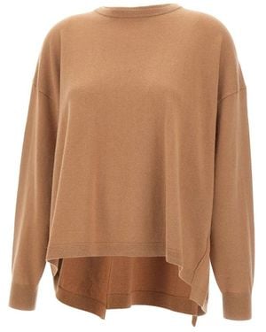 Kaos Round-Neck Knitwear - Brown