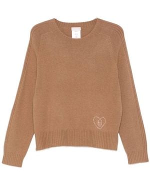 Liu Jo Round-Neck Knitwear - Marron