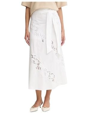 Twinset Midi Skirts - Blanco