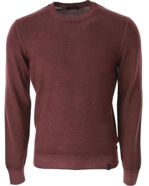 Fay Round-Neck Knitwear - Purple