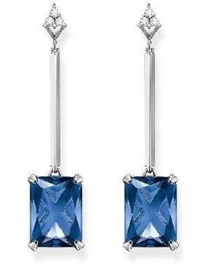 Thomas Sabo Oorbellen Met Steen - Blauw