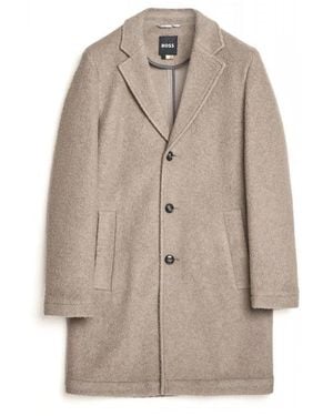 BOSS Single-Breasted Coats - Natural