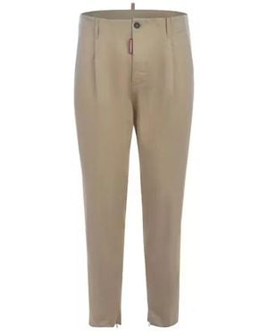 DSquared² Slim-Fit Trousers - Natural