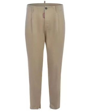 DSquared² Slim-Fit Trousers - Natural