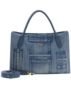 Guess Tote Bags - Blue