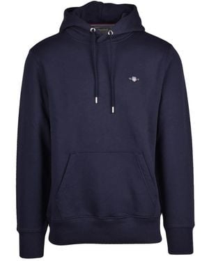 GANT Hoodies & Sweatvesten ,Blauw ,Katoen Hoodie