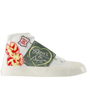 KENZO Schoenen ,Veelkleurig ,Katoen Hoshi High Top Vulcanized Sneakers - Groen