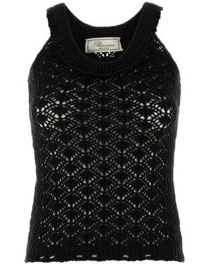 Blumarine Sleeveless Tops - Black