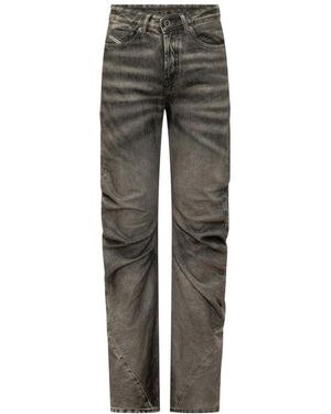 DIESEL Straight Jeans - Gris