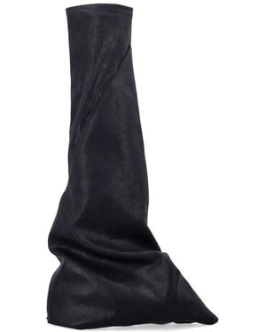 Rick Owens High Boots - Bleu