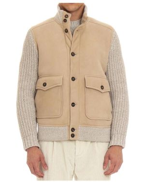 Eleventy Winter Jackets - Natural