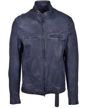 Salvatore Santoro Leather Jackets - Blu