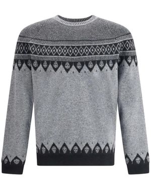 McQueen Round-Neck Knitwear - Grijs