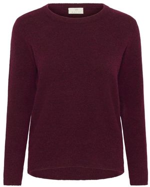 Kaffe Round-Neck Knitwear - Paars