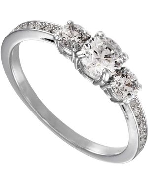 Swarovski Accessoires ,Wit ,Trilogy Ring - Metallic