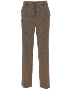 P.A.R.O.S.H. Straight Trousers - Marrón