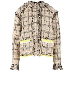 MSGM Tweed Jackets - White